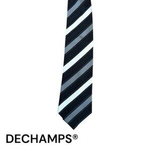 Hand Made 100% Silk DECHAMPS Striped Tie